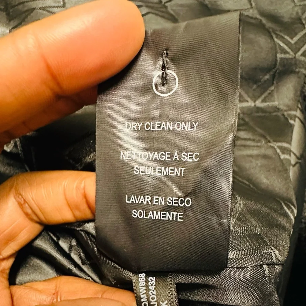 KARL LAGERFELD Black Long Double Breasted Coat